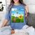Frutiger Aero Aesthetic Tech Scenery Fishes Sunflower Women's Comfort Colors T-Shirt Chalky Mint Frutiger Aero Aesthetic Tech Scenery Fishes Sunflower Women's Comfort Colors T-Shirt Chalky Mint