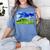 Frutiger Aero Dolphin Meadow Aesthetic Y2k 2000s Ironic Women's Comfort Colors T-Shirt Chalky Mint