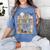 Ghost Book Reading Books Lover Teacher Happy Halloween Women's Comfort Colors T-Shirt Chalky Mint