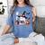 Ghost Reading Book Coquette Bow Halloween Girl Toddler Kid Women's Comfort Colors T-Shirt Chalky Mint