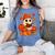 Ghost Reading Book Lovers Autumn Fall Halloween Women's Comfort Colors T-Shirt Chalky Mint