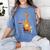 Giraffe Reading Tea Books Coffee Book Lover Graphic Women's Comfort Colors T-Shirt Chalky Mint