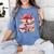 Girly Coquette Gingerbread Books And Hot Cocoa Cozy Season Women's Comfort Colors T-Shirt Chalky Mint