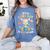 It's a Good Day To Read a Book Cute Giraffe Women's Comfort Colors T-Shirt Chalky Mint