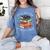 It's a Good Day To Read a Book Floral Stack Tee Women's Comfort Colors T-Shirt Chalky Mint