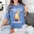 Just a Girl Who Loves Cats And Books Reading Cat & Bookworm Women's Comfort Colors T-Shirt Chalky Mint
