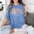 Just One More Chapter Floral Book Reading Teacher Bookworm Women's Comfort Colors T-Shirt Chalky Mint