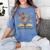 Just One More Chapter Open Book Flowers Women's Comfort Colors T-Shirt Chalky Mint