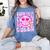 Library Book Fair Queen Vibe Groovy Tie Dye School Reading Women's Comfort Colors T-Shirt Chalky Mint