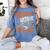 Library Halloween Book Lover Ghost With Books Women's Comfort Colors T-Shirt Chalky Mint