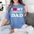 I Love My Introvert Dad I Heart My Introvert Dad Women's Comfort Colors T-Shirt Chalky Mint