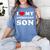 I Love My Introvert Son I Heart My Introvert Son Women's Comfort Colors T-Shirt Chalky Mint