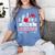 I Love Being A Librarian Library Book Valentine's Day Women's Comfort Colors T-Shirt Chalky Mint