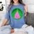 In Loving Memory Cancer Christmas Tree Memorial Women's Comfort Colors T-Shirt Chalky Mint In Loving Memory Cancer Christmas Tree Memorial Women's Comfort Colors T-Shirt Chalky Mint