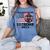 In Memory And Honor Of Firefighters Remembering 911 Women's Comfort Colors T-Shirt Chalky Mint