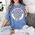 North Pole Book Club Shirt Candy Cane Christmas Women's Comfort Colors T-Shirt Chalky Mint