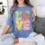 Peace Sign Love Groovy Vibes Costume Nostalgia 1980s Fashion Women's Comfort Colors T-Shirt Chalky Mint
