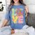 Peace Sign Love Groovy Vibes Costume Nostalgia 1980s Fashion Women's Comfort Colors T-Shirt Chalky Mint