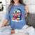 Penguin Reading a Book Animal Women's Comfort Colors T-Shirt Chalky Mint