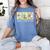 Preppy 100 Days Of School Goose Coffee Books Teacher Life Women's Comfort Colors T-Shirt Chalky Mint