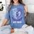 Purple In Memory Of My Dad Pancreatic Cancer Back Graphic Women's Comfort Colors T-Shirt Chalky Mint