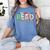 Read Banned Books Christmas Holiday Women's Comfort Colors T-Shirt Chalky Mint