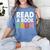 Read A Book Bruh Teacher Women's Comfort Colors T-Shirt Chalky Mint
