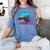 Retro 80s Shark Whale Diving Nostalgia Shark Party Women's Comfort Colors T-Shirt Chalky Mint