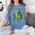 Retro Book Lucky Reading Teacher St Patrick's Day -Adults Small Cotton Blend Polyester Blend Short Sleeve Women's Comfort Colors T-Shirt Chalky Mint