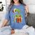Retro Christmas Ornament Book Christmas Teacher Librarian Women's Comfort Colors T-Shirt Chalky Mint