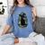 Salem Witch Book Club Cat Reading Witchy Halloween Men Women's Comfort Colors T-Shirt Chalky Mint