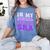 In My School Librarian Era Groovy Back To School Book Lover Women's Comfort Colors T-Shirt Chalky Mint