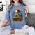 Skeleton Read Book Just One More Chapter Floral Book Lover Women's Comfort Colors T-Shirt Chalky Mint