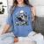 Skeleton Skull Halloween Book Reading Books Lover Teacher Women's Comfort Colors T-Shirt Chalky Mint