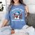 Snow Many Books Snow Little Time Snowman Reading Book Women's Comfort Colors T-Shirt Chalky Mint