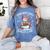 Snowman Reading Snow Many Books Snow Little Time Winter Women's Comfort Colors T-Shirt Chalky Mint