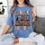 Spooky Halloween Bookshelf Bookcase Read More Books Women's Comfort Colors T-Shirt Chalky Mint