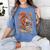 Squirrel Reading Book Lovers Fall Leaves Library Books Women's Comfort Colors T-Shirt Chalky Mint