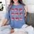Teacher Valentines Day Reading Book Lover Bookworm Library Women's Comfort Colors T-Shirt Chalky Mint
