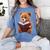Teddy Bear Reading a Book Women's Comfort Colors T-Shirt Chalky Mint