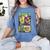 Teenage Mutant Ninja Turtles Retro Neon Comic Book Panels Women's Comfort Colors T-Shirt Chalky Mint