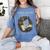 Tired Moms Book Club Dark Floral Coffee Skeleton Women's Comfort Colors T-Shirt Chalky Mint