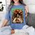 History Month Black Afro Girl Women Book Lovers Floral Women's Comfort Colors T-Shirt Chalky Mint