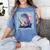 Trex Reading Book Dinosaur Women's Comfort Colors T-Shirt Chalky Mint