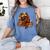 Turkey Reading Books Fall Season Thanksgiving Teacher Book Women's Comfort Colors T-Shirt Chalky Mint