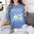 Unapologetically Antisocial Book Club Meets Weekly Retro Women's Comfort Colors T-Shirt Chalky Mint