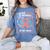 I Wear Peach In Memory Of My Mom Endometrial Cancer Awarene Women's Comfort Colors T-Shirt Chalky Mint