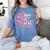 I Wear Pink In Memory Of My Aunt Breast Cancer Pink Ribbon Women's Comfort Colors T-Shirt Chalky Mint