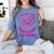 I Wear Pink In Memory Of Great Grandma Breast Cancer Graphic Women's Comfort Colors T-Shirt Chalky Mint