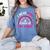 I Wear Pink In Memory Of My Mom Breast Cancer Awareness Raglan Baseball Tee Women's Comfort Colors T-Shirt Chalky Mint